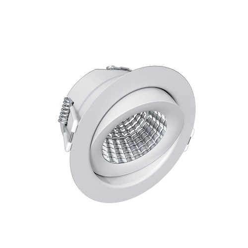 EVA 6 LED indbygningsspot 6W Triac dæmpbar - 3000K, Ra98, Hvid