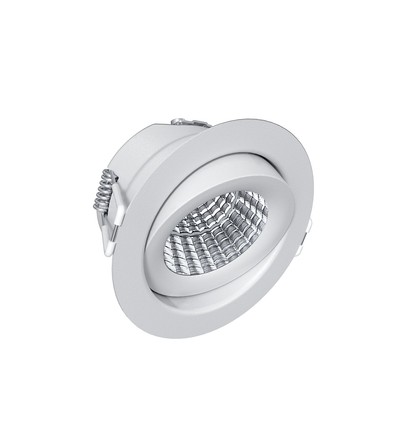 EVA 6 LED indbygningsspot 6W Triac dæmpbar - 3000K, Ra98, Hvid