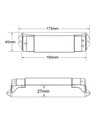 LEDlife rWave 230V LED strip dæmper - RF, push-dim, 500W