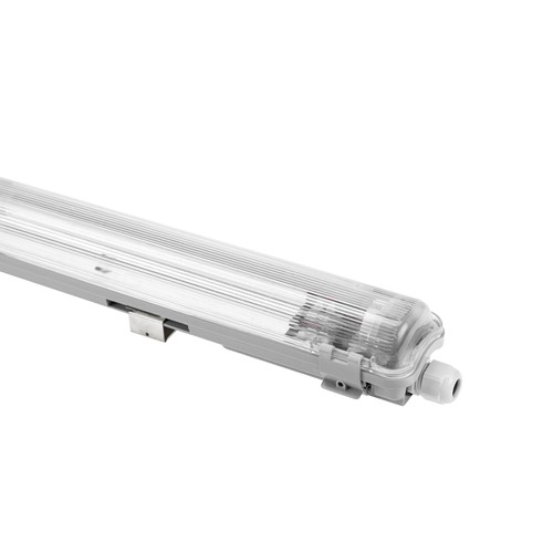 Limea T8 LED armatur - Til 1x 120cm LED rør, IP65 vandtæt, gennemfortrådet