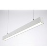 120cm 38/32/24W lysskinne - CCT, Hvid, loftlampe til kontor, inkl. wireophæng