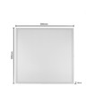 60x60 bagbelyst LED panel 36W - UGR19, Inkl. Philips driver, hvid kant