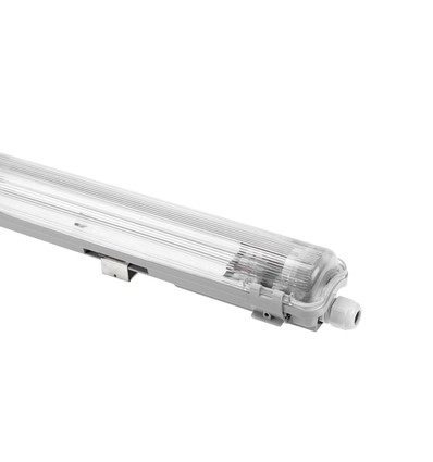 Limea T8 LED armatur - Til 1x150cm LED rør, IP65 vandtæt, gennemfortrådet, uden rør