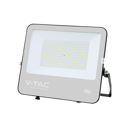 150W LED projektør - 135lm/W, CREE chip, IP65, sort hus, 6 års garanti
