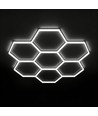 240W RA95 Hexagon LED 7 felter komplet sæt - Inkl. strømtilslutning