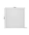 60x60 LED panel 36W 1-10V dæmpbar - 116lm/w, UGR19, RA92, hvid kant