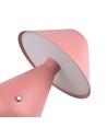 Opladelig LED bordlampe - Pink, Ø16cm, 21,5cm høj, touch dæmpbar, 3i1, IP20 indendørs