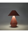 Opladelig LED bordlampe - Pink, Ø16cm, 21,5cm høj, touch dæmpbar, 3i1, IP20 indendørs