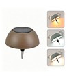Opladelig LED flaskelampe - Kaffefarvet, CCT, touch dæmpbar, IP54 udendørs