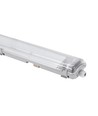 Limea T8 LED armatur - Til 2x 150cm LED rør, IP65 vandtæt, gennemfortrådet
