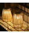 Solar Rattan Lanterne – Boheme Havelampe med Automatisk Tænd/Sluk, IP44