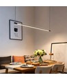 Sort spisebordslampe 126cm - 18W, inkl. wireophæng
