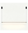 Sort spisebordslampe 126cm - 18W, inkl. wireophæng