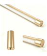 Guld spisebordslampe 126cm - 18W LED, 2800K, inkl. wireophæng
