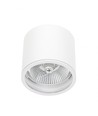 Loftlampe til AR111 GU10 - Hvid, IP65 udendørs, Ø12cm, 11,5cm høj, aluminium, uden lyskilde