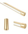 126cm dæmpbar spisebordslampe - Guld, 18W LED, inkl. wireophæng