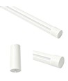 126cm dæmpbar spisebordslampe - Hvid, 18W LED, inkl. wireophæng