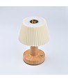 Opladelig LED bordlampe - Stof, touch dæmpbar, CCT, IP20