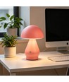 Opladelig LED bordlampe - Pink, Ø15cm, 22cm høj, touch dæmpbar, 3i1, IP20 indendørs