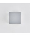 6W CUBIC PRO væglampe - IP65, sølvgrå, sløjfbar, justerbar, firkantet, op/ned, inde / ude, inkl. lyskilde