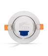 7W Ø10cm LED indbygningsspot - Hul: Ø8 cm, Mål: Ø10 cm, Indbygget driver
