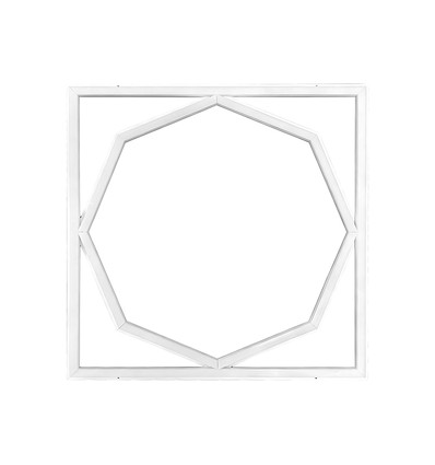 60x60 LED Octagon Borderline panel, 72W - 6500K, Dual Lifud driver, flicker free