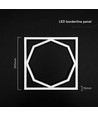 60x60 LED Octagon Borderline panel, 72W - 6500K, Dual Lifud driver, flicker free