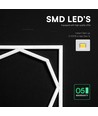 60x60 LED Octagon Borderline panel, 72W - 6500K, Dual Lifud driver, flicker free