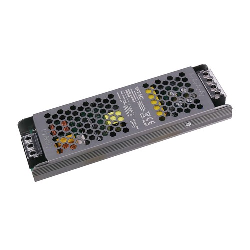 200W / 24V DC strømforsyning til LED strips - 8.25A, IP20, Slim design