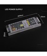 200W / 24V DC strømforsyning til LED strips - 8.25A, IP20, Slim design