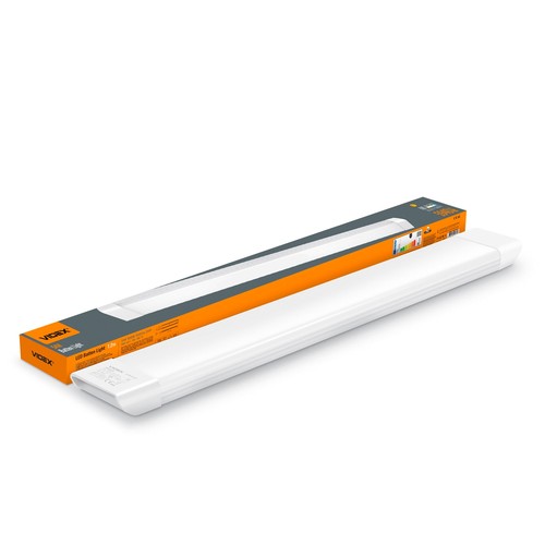 120cm 54W komplet LED armatur - 5000K, hvid, lysskinne