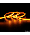 5m 9W/m Gul Slim COB strip - 230V, IP67 vandtæt, 296 LED, kan klippes for hver 10cm