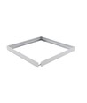 Ramme til 60x60 LED panel - 62mm høj, hurtig skrueløs samlesæt, hvid kant