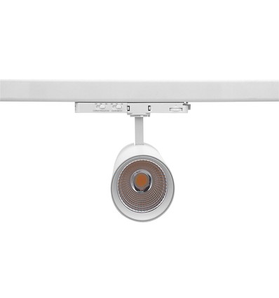25-30W 3-faset CCT Triac skinnespot - RA92, Justerbar CCT & Watt, Hvid