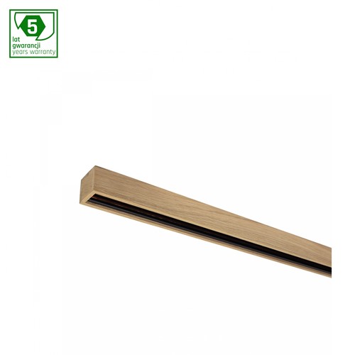 2m System Shift Wood Slim skinne - Sort, 2000mm