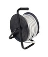 50m rulle 8W/m LED strip - IP65, 120 LED pr. meter, 600lm/m, 8mm bred, neutral hvid