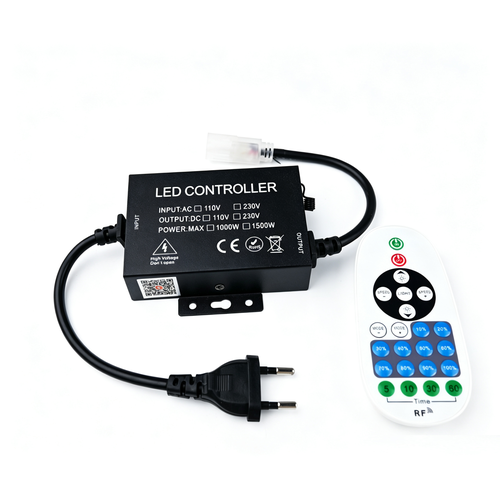 230V udendørs Zigbee dæmper - Inkl. endeprop, til 230V (Slim COB), Vandtæt, memory funktion, Hue Kompatibel max 50 m