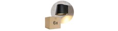 6 stk. Avero GU10 Væglampe Sort - IP65, uden lyskilde