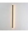 100cm aflang væglampe - Sort, firkantet, inde / ude, IP65, inkl. lyskilde