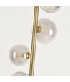 Oliva 5xG9 gulvlampe bronze - 160cm, røgfarvet glas, uden lyskilde