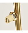Denia 10xG9 gulvlampe messing/ravfarve - 160cm, ravfarvet glas, uden lyskilde