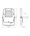 20W CCT LED projektør - IP65, arbejdslampe, udendørs