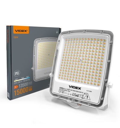 150W LED projektør CCT - IP65, 3 lyskulører, udendørs