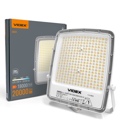 200W LED projektør - CCT, IP65, udendørs, arbejdslampe