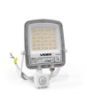 30W LED projektør med sensor - CCT, IP65, PIR bevægelsessensor, sort kabinet