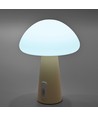 Genopladelig Mushroom LED bordlampe - RGB + 3000K, kold hvid, transportabel