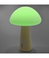 Genopladelig Mushroom LED bordlampe - RGB + 3000K, kold hvid, transportabel