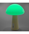 Genopladelig Mushroom LED bordlampe - RGB + 3000K, kold hvid, transportabel
