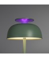 Genopladelig LED skrivebordslampe med white noise - Neutral hvid + RGB, grøn, inkl. lyskilde