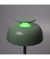 Genopladelig LED skrivebordslampe med white noise - Neutral hvid + RGB, grøn, inkl. lyskilde